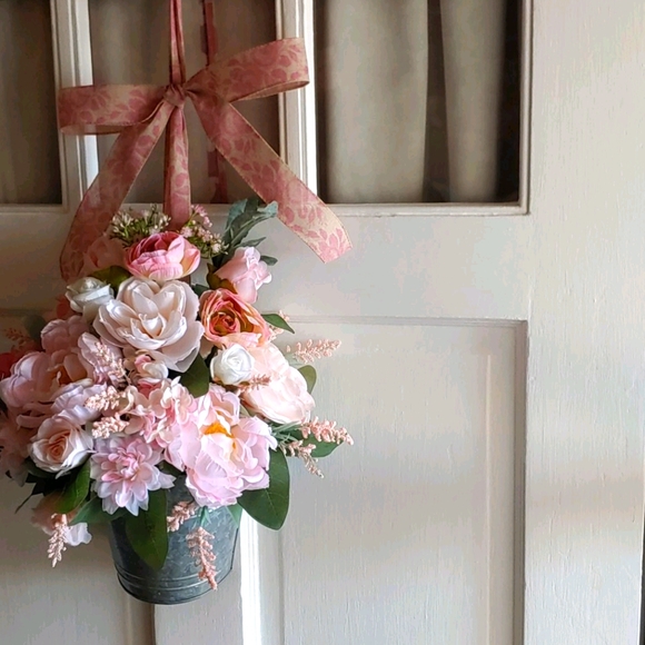 Handmade Peony/Rose Door Wreath💐 - Picture 8 of 8
